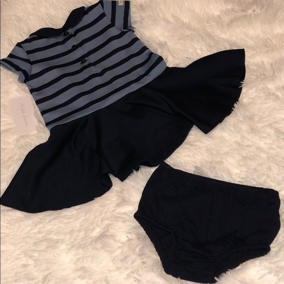 Polo Ralph Lauren Dress with Diaper Cover Bloomers - Picture 3 of 5